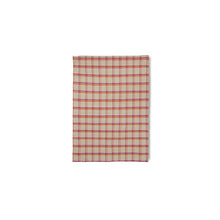 Load image into Gallery viewer, Vida check Theedoek Strawberry/Creme
