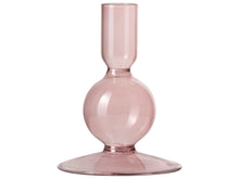 Load image into Gallery viewer, Gusta Candleholder Glass Pink s
