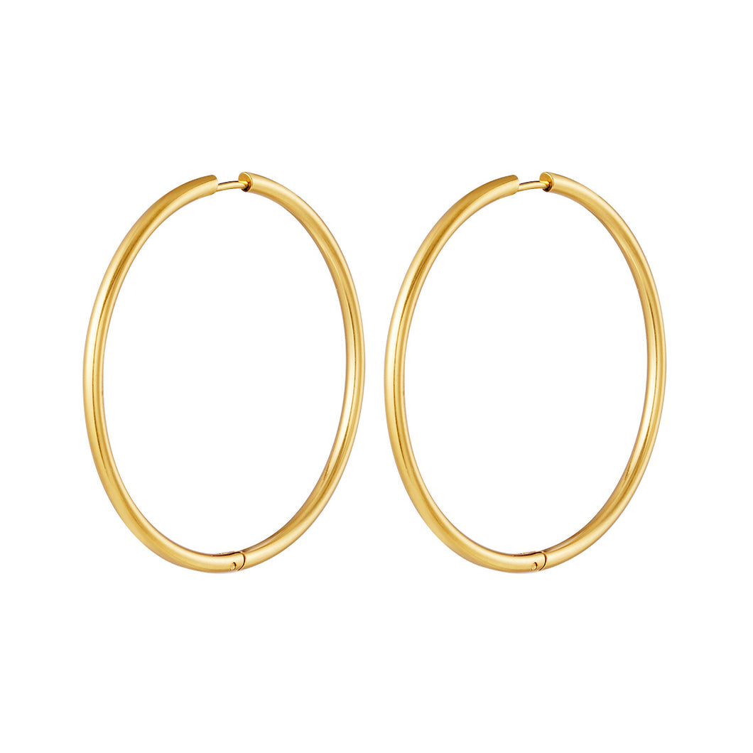 Simple Hoops - Gold, Silver