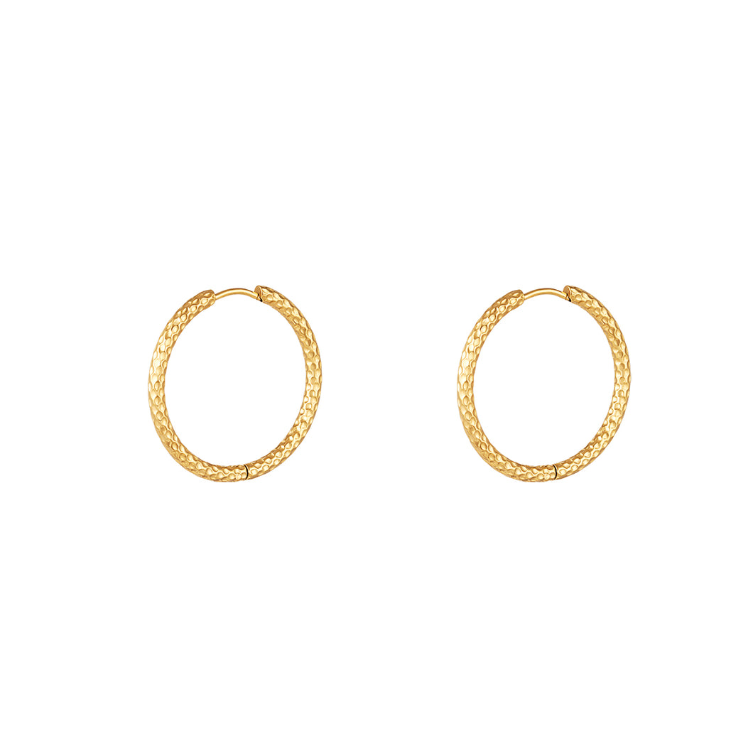 Earrings Pattern S - Gold, Silver