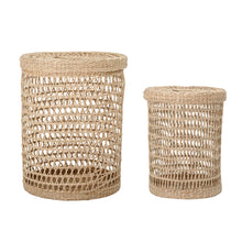 Load image into Gallery viewer, Connie Basket w/Lid, Nature, Seagrass
