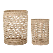 Load image into Gallery viewer, Connie Basket w/Lid, Nature, Seagrass

