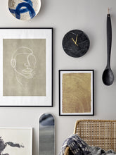 Load image into Gallery viewer, Marble Wall Clock Black
