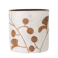 Load image into Gallery viewer, Janis Deco Flowerpot, White, Terracotta

