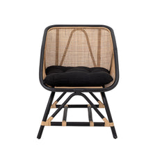 Load image into Gallery viewer, Loue Lounge Chair, Black, Rattan
