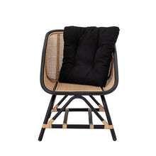 Load image into Gallery viewer, Loue Lounge Chair, Black, Rattan
