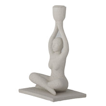 Load image into Gallery viewer, Lucie Candlestick, White, Polyresin
