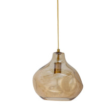 Load image into Gallery viewer, Azizi Pendant Lamp, Brown, Glass
