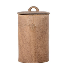 Load image into Gallery viewer, Buddy Pet Jar w/Lid, Brown, Stoneware
