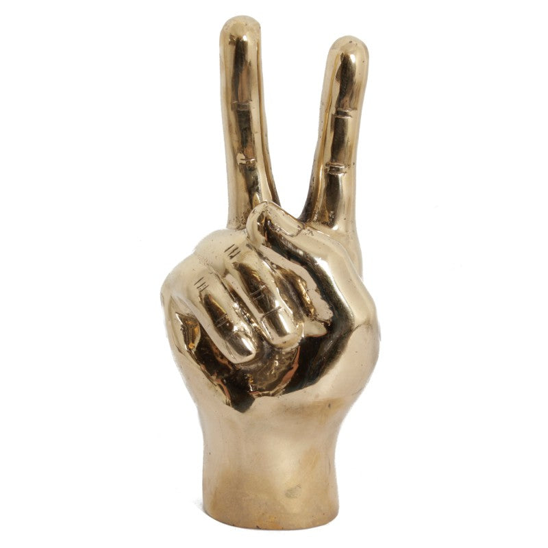 Hand Peace Goud
