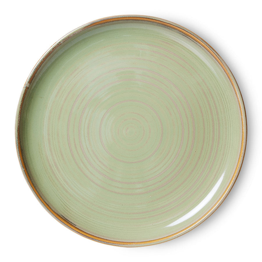 Chef ceramics: dinner plate, moss green