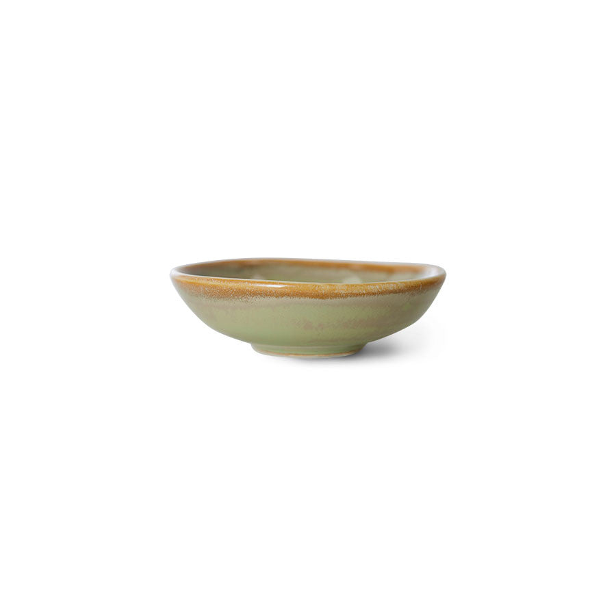 Chef ceramics: small dish, moss green S/2