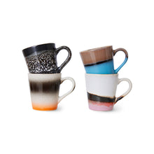Load image into Gallery viewer, 70s ceramics: espresso mugs, Funky (set of 4)
