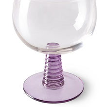 Load image into Gallery viewer, Swirl Wine Glass Low, Purple



