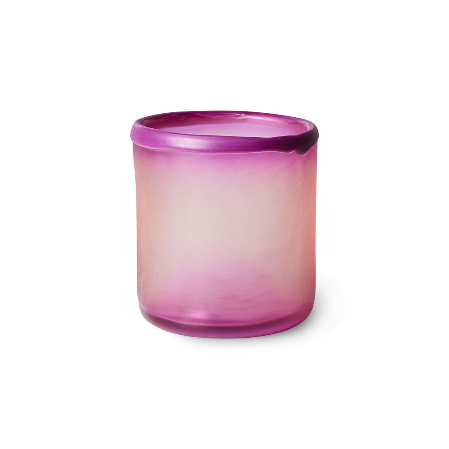 Glass Tealight Purple