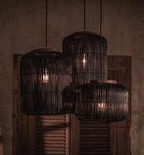 Load image into Gallery viewer, Barrel Hanging Lamp Charcoal
