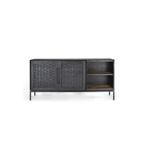 Load image into Gallery viewer, Karma Charcoal Low Dresser 2 Doors 2 Shelves

