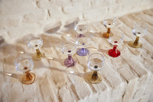 Afbeelding in Gallery-weergave laden, Swirl Wijn Glas Hoog Blauw

