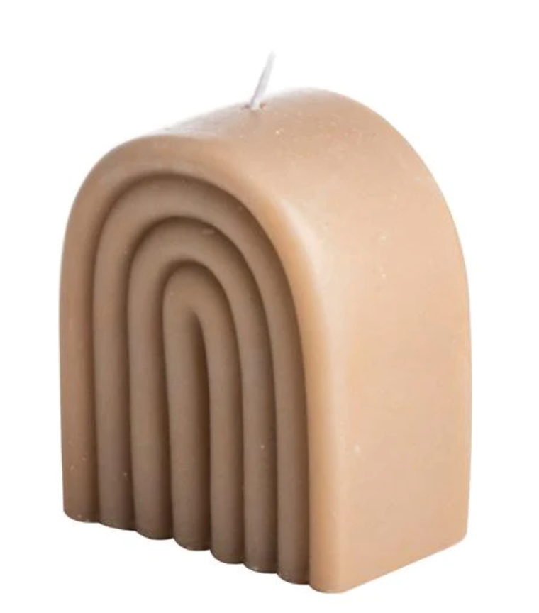 Rainbow Candle Taupe