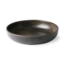 Load image into Gallery viewer, Chef Ceramic: Deep Plate Rustic Black

