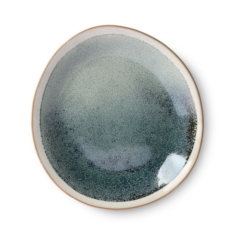 Ceramic Breakfast Plate Mist S/2