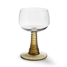 Load image into Gallery viewer, Swirl Wine Glass Green
