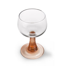 Load image into Gallery viewer, Swirl Wine Glass Nude
