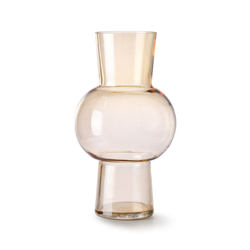 Glass Vase Brown 