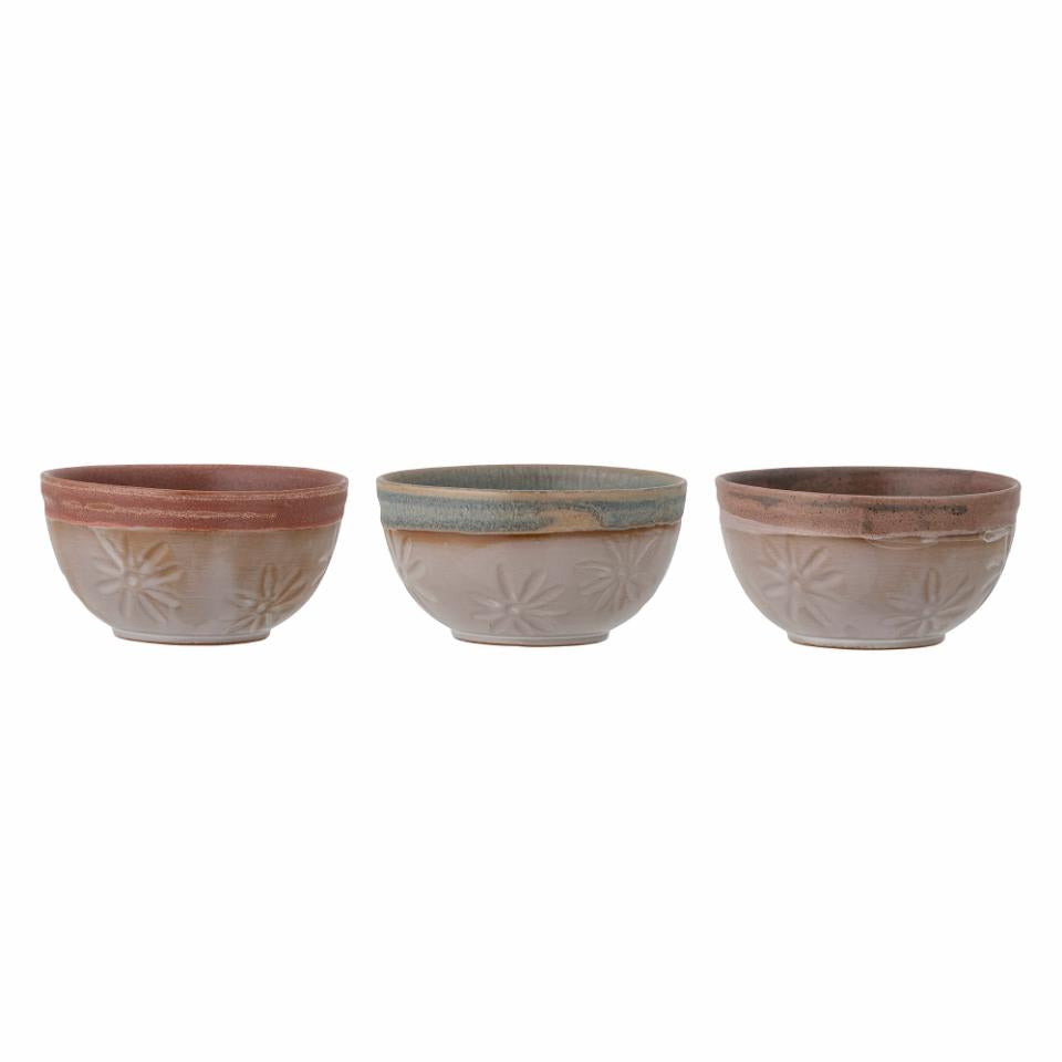 Aster Bowl, Brown, Stoneware S/3