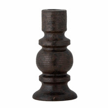 Load image into Gallery viewer, Hui Candlestick, Black, Stoneware
