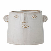 Load image into Gallery viewer, Theis Flowerpot, White, Stoneware
