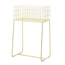 Load image into Gallery viewer, Metal Basket on Foot Gold
