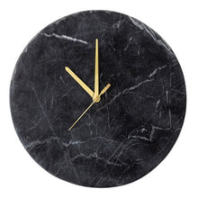 Load image into Gallery viewer, Marble Wall Clock Black
