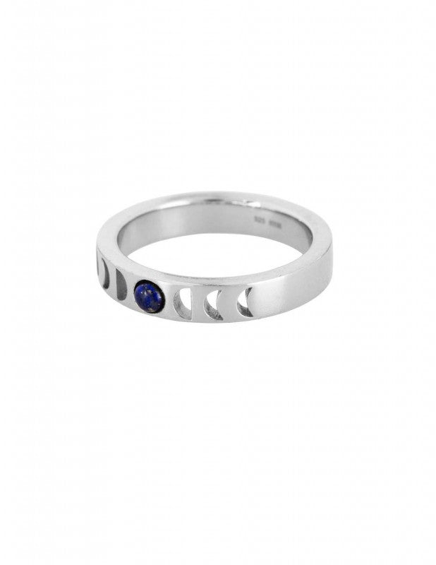 Moonphase Ring Zilver