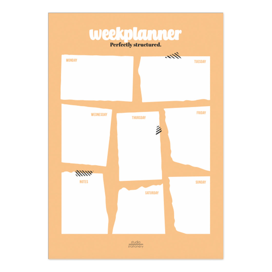 
Structured Weekly Planner