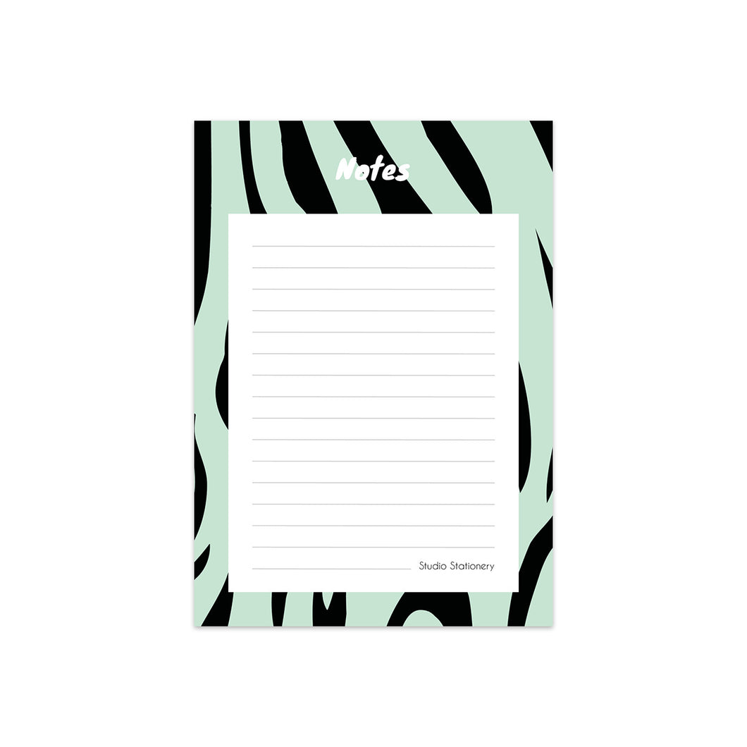Zebra Notitieblok Mint