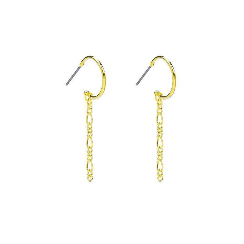Chain To My Heart Earrings Gold