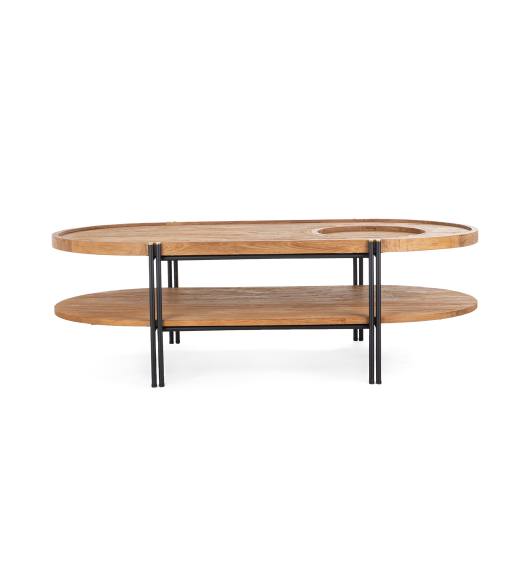 Coco Oval Coffee Table With Tray