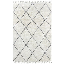 Load image into Gallery viewer, Woolen berber Rug Black/White (200x300)
