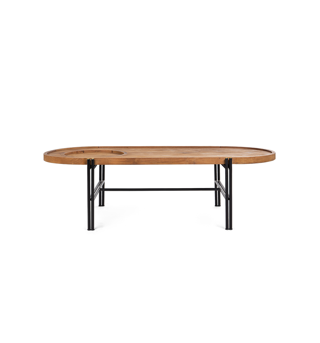 Coco Oval Coffee Table With Tray